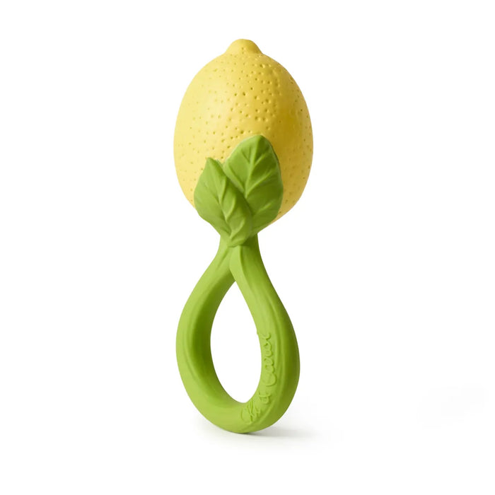 2 in 1 Bijtring & Rammelaar - LEMON