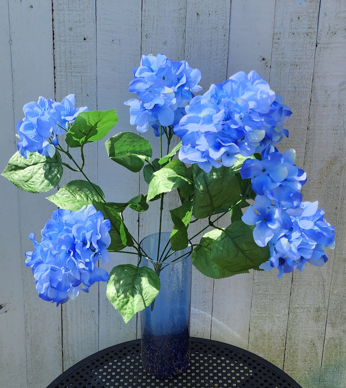 20" Silk Hydrangea Bush x7