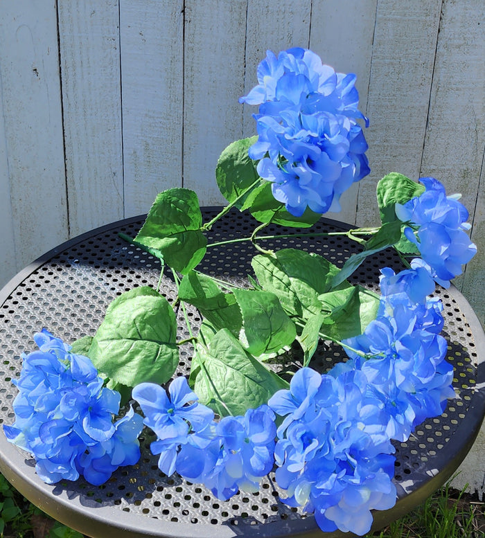 20" Silk Hydrangea Bush x7