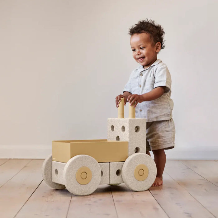 3-IN-1 BABY WALKER - Sand Grey / Honey Yellow