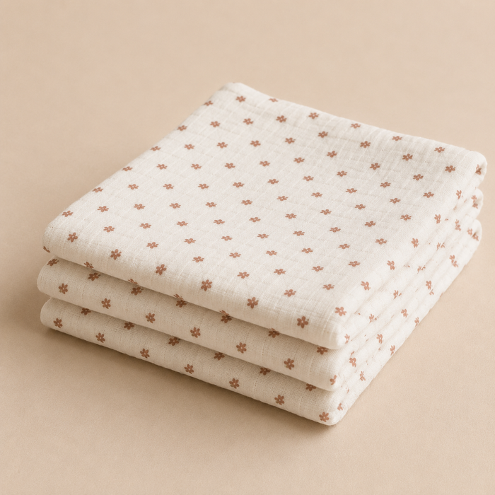 3 PACK MUSLIN CLOTH - Bloom
