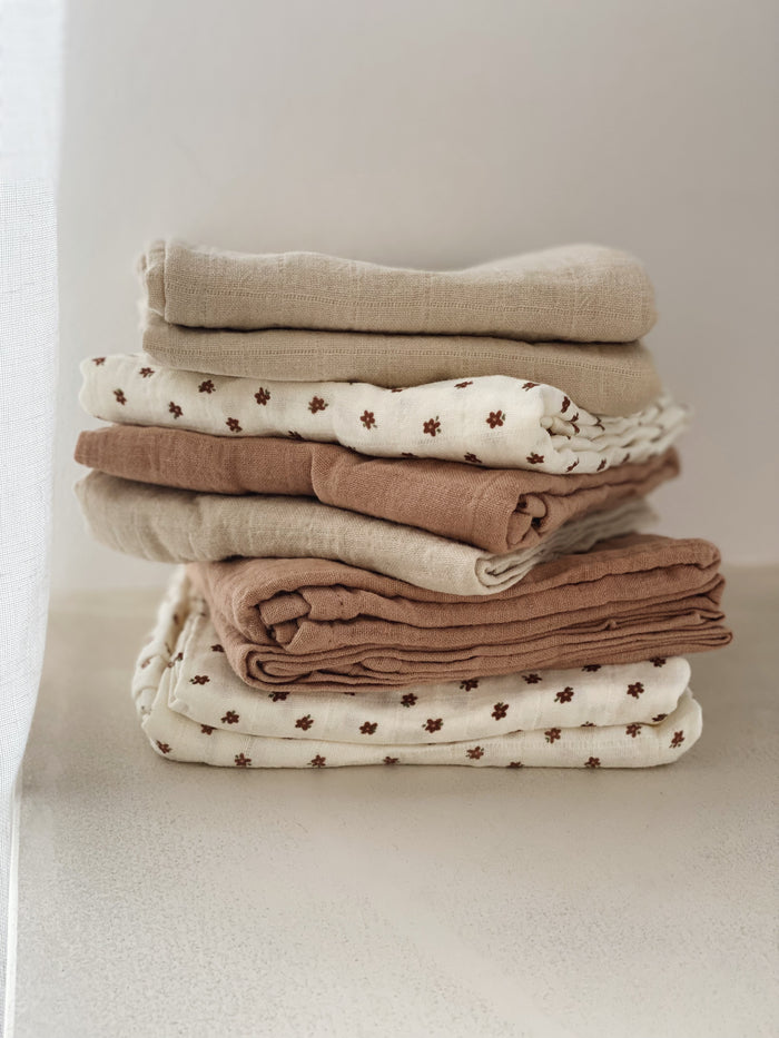 3 PACK MUSLIN CLOTH - Bloom