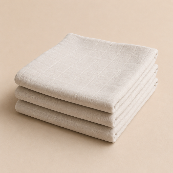 3 PACK MUSLIN CLOTH - fog