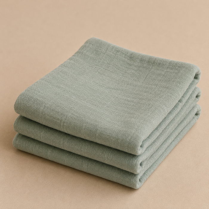 3 PACK MUSLIN CLOTH - Roman Green
