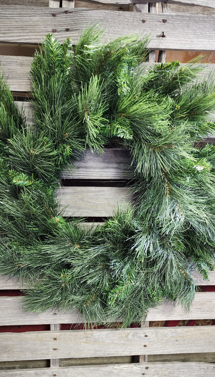 32" Faux Mixed Pine Wreath