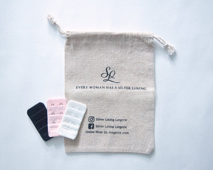 3pack 2 Hooks Bra Extenders | Silver Lining Lingerie