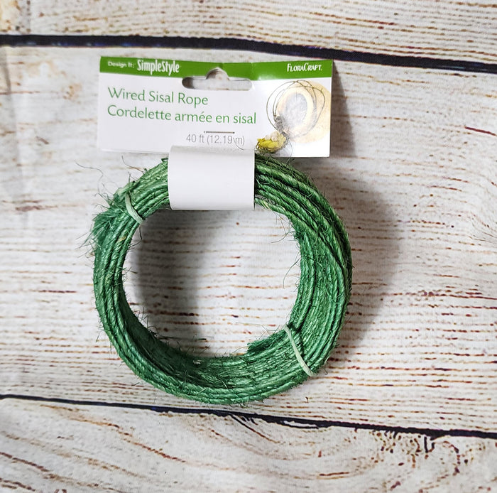 40' Wired Sisal Rope