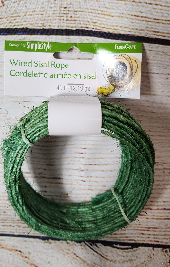 40' Wired Sisal Rope