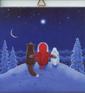 6" Ceramic Tile, Eva Melhuish Tomte Fox & Rabbit