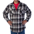 80/20 COTT/POLY FLANNEL SHERPA LINED SHIRT JKT