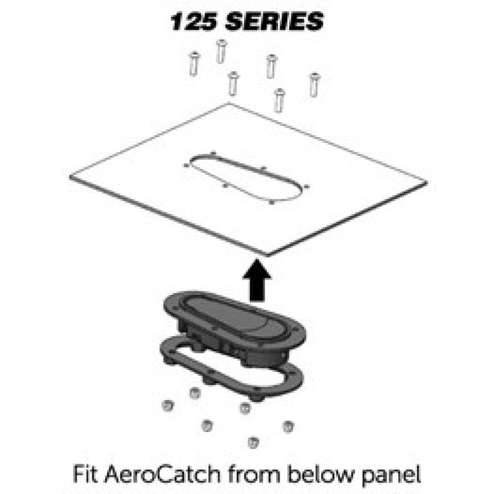 AeroCatch 125 - 3000 Carbon Fiber look Non - Locking Hood Pins - Fast Racer