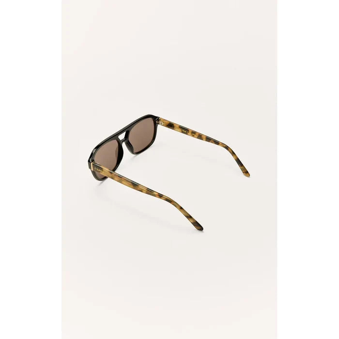 After Hour Polarized Sunglasses in Black Tort Brown