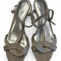 Alfani gold metallic wedge sandals