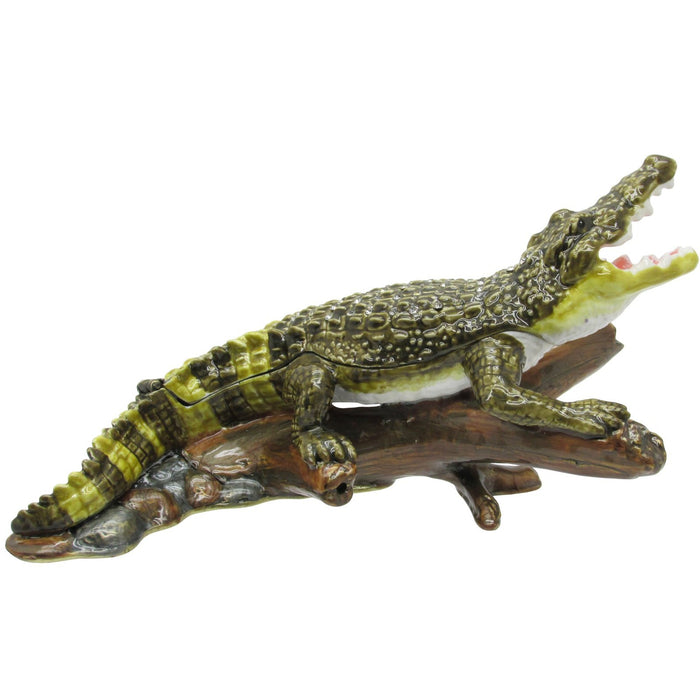 Alligator Trinket Box | Austrian Crystals | CMG Gifts & Collectibles
