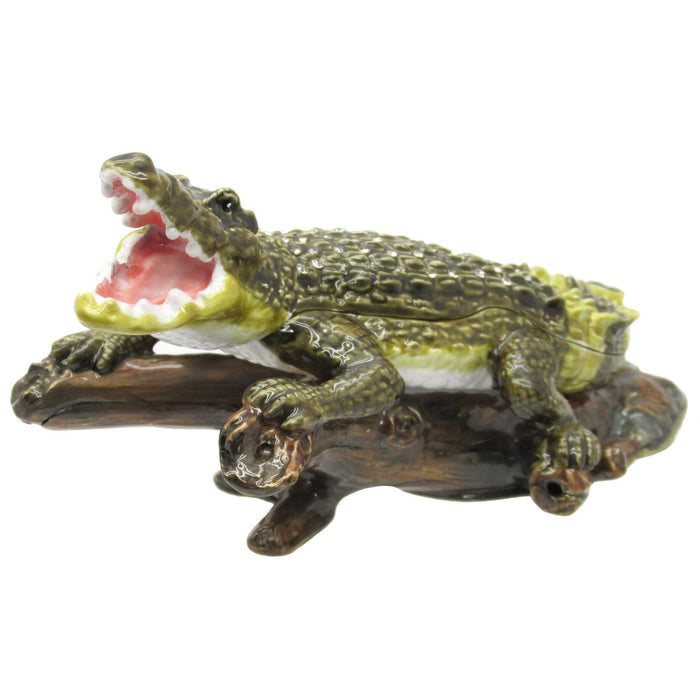 Alligator Trinket Box | Austrian Crystals | CMG Gifts & Collectibles