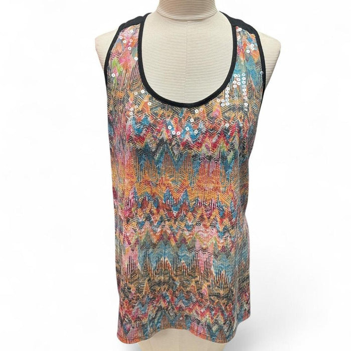 Almost famous multicoloured sequin tank