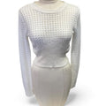 Almost famous white knit sweater