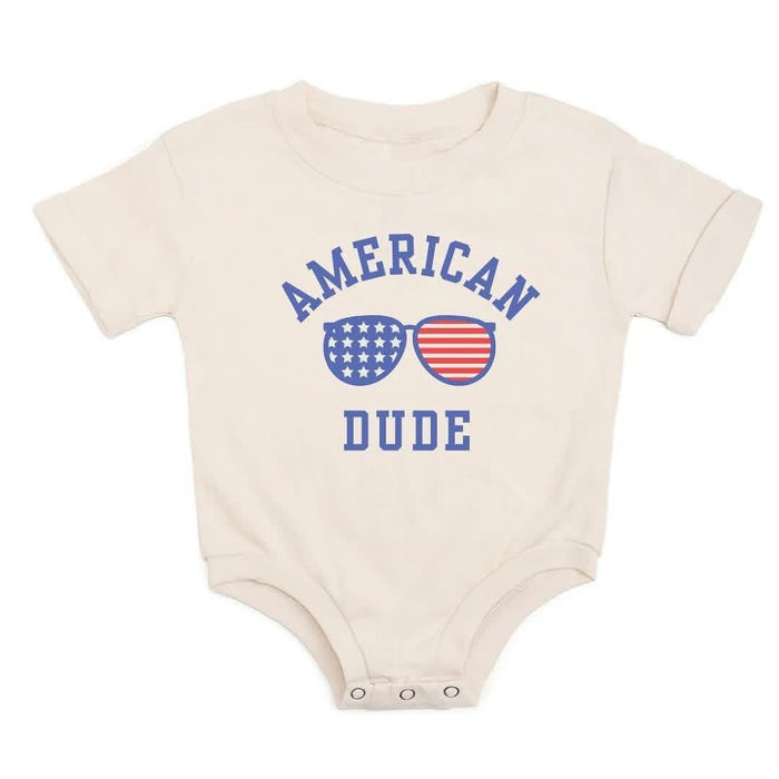 American Dude Short Sleeve Romper