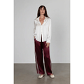 Anaphe Sporty Silk Track Pant in Burgundy