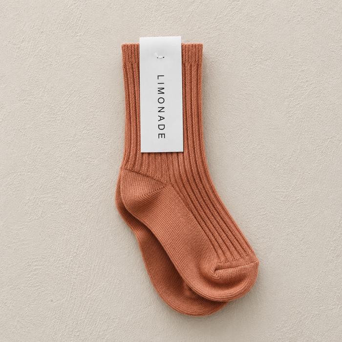 ANKLE SOCKS - terracotta