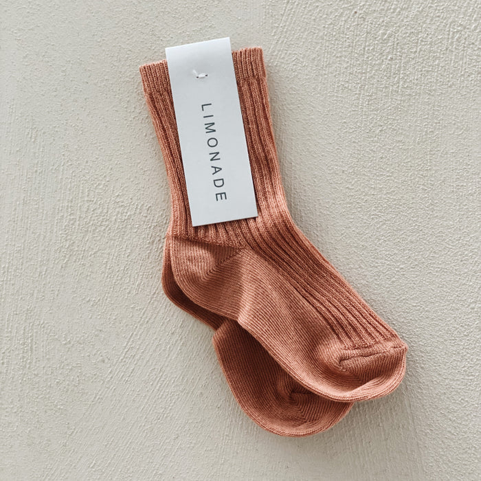 ANKLE SOCKS - terracotta