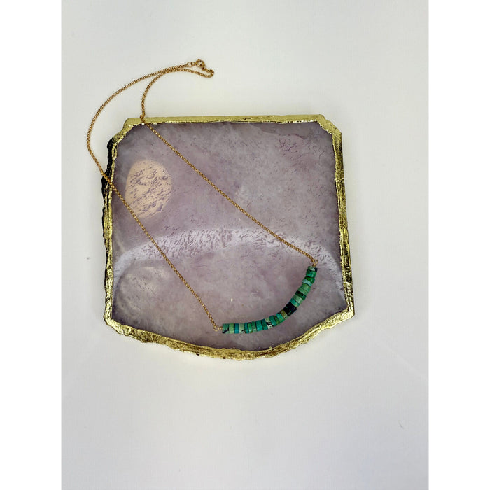 April Martin Beaded Turquoise Necklace - Romantiques