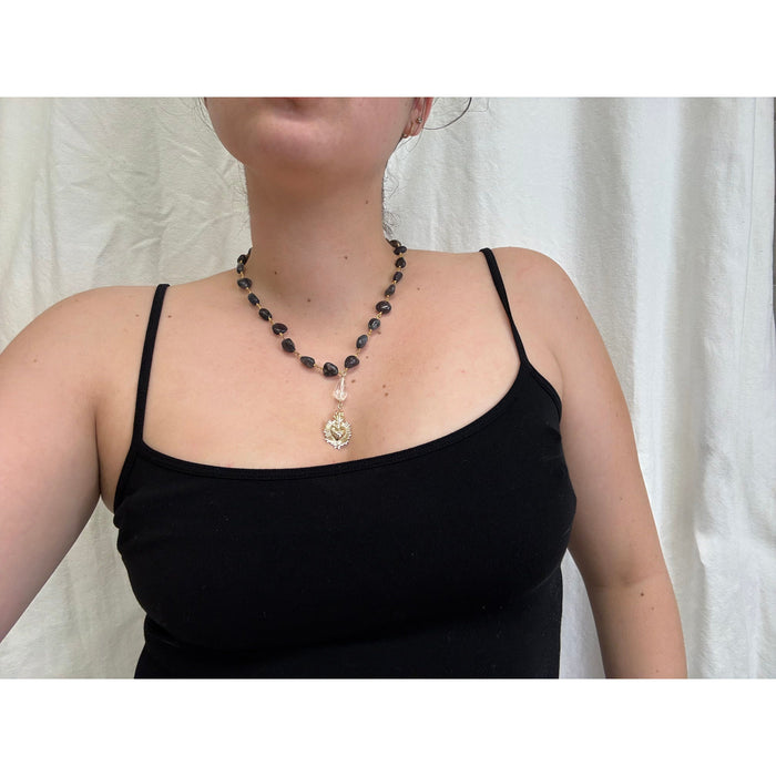 April Martin Flaming Heart Necklace - Romantiques