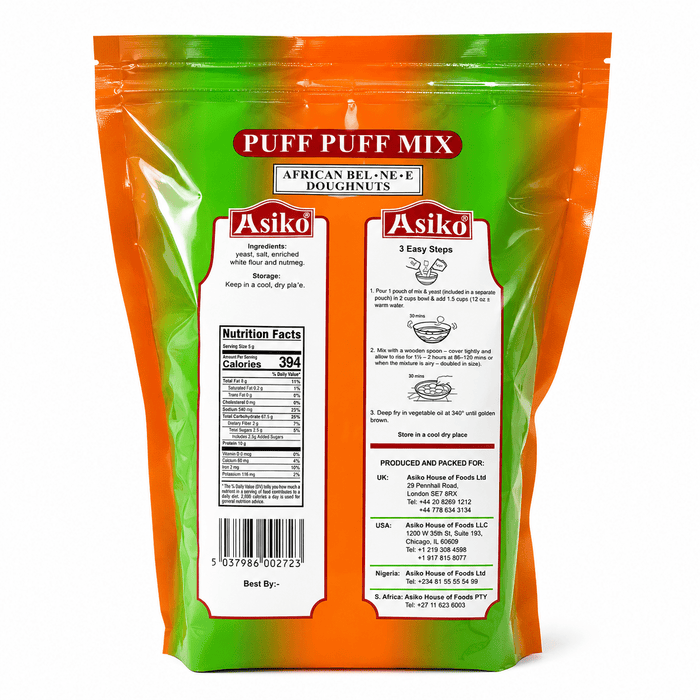 Asiko Puff Puff Mix | Easy Authentic Puff Puff - Yado African & Caribbean Market
