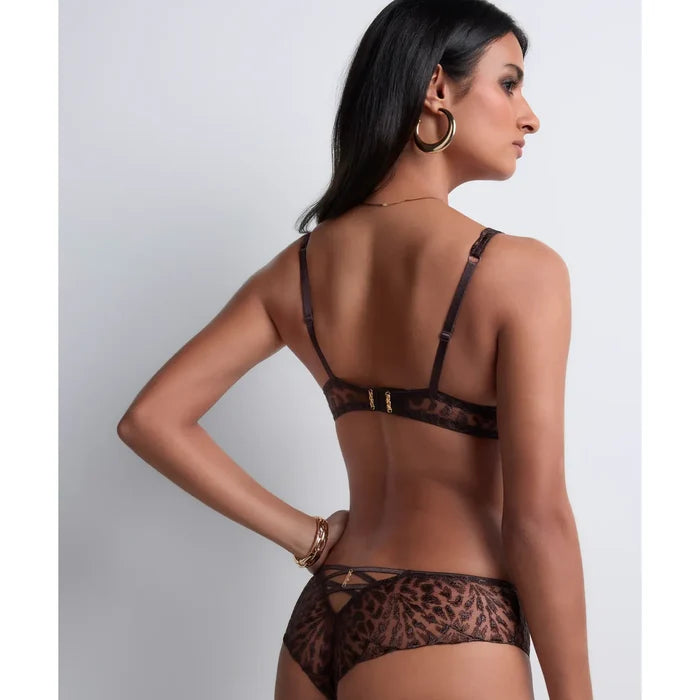 Aubade Crazy in Love Hipster Brief in Satin Brown - Romantiques