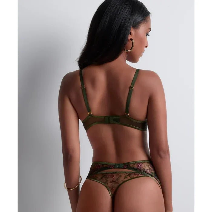 Aubade Sound of Heart Tanga in Dark Garden - Romantiques