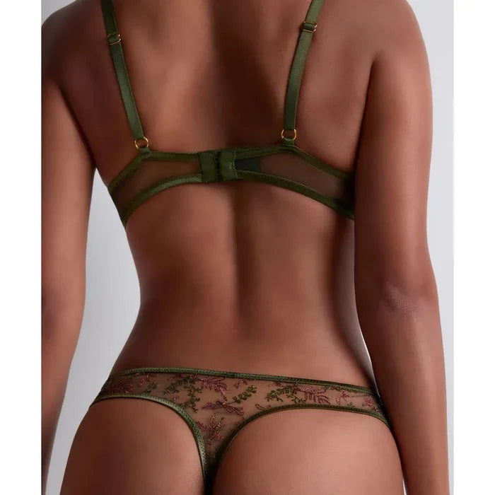 Aubade Sound of Heart Tanga in Dark Garden - Romantiques