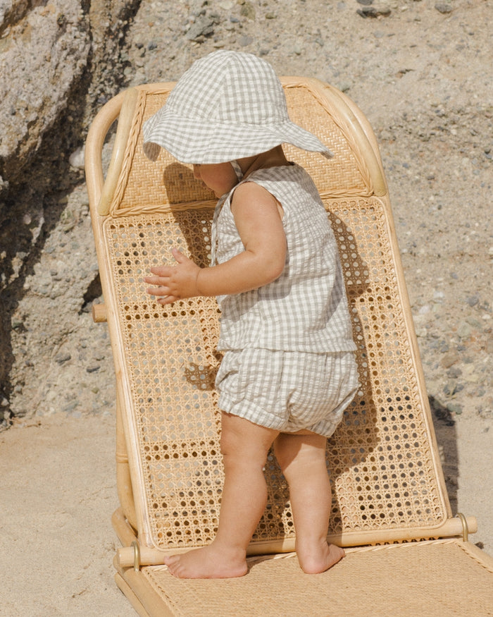 BABY TANK SET - EUCALYPTUS GINGHAM
