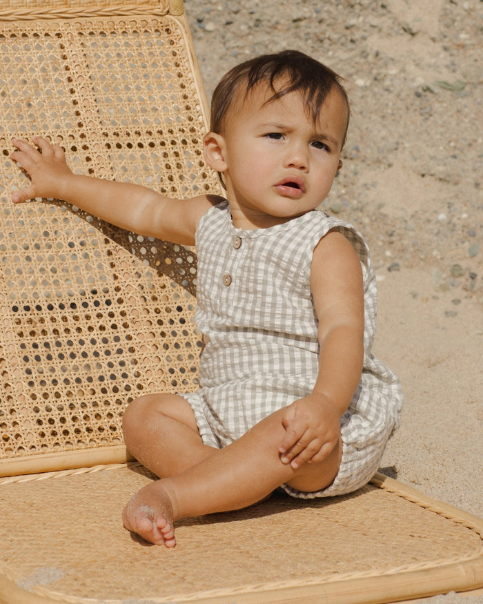 BABY TANK SET - EUCALYPTUS GINGHAM