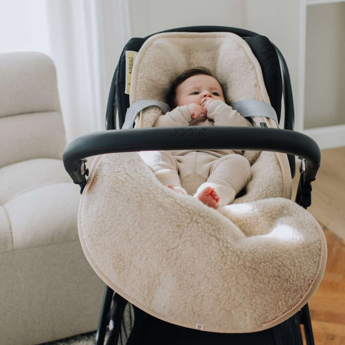 Baby voetenzak voor autostoel of maxi-cosi - Merinowol - BEIGE