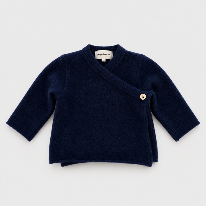 BABY WOOL TOP - INDIGO