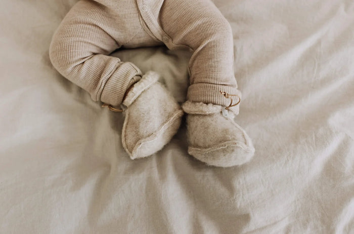 Babyslofjes 100% merinowol - Naturel