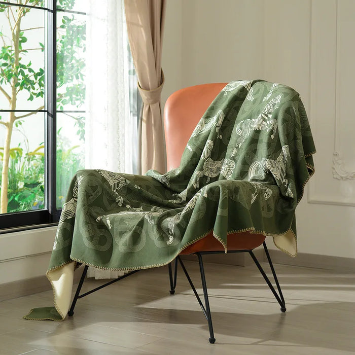 Baldassare Horse Print Blankets