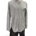 Banana republic white blue button up