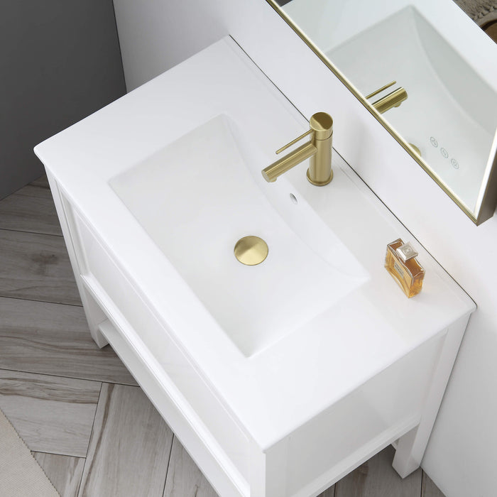 Bathroom Sink Pop Up Drain Stopper Full Cover with overflow - PW-102