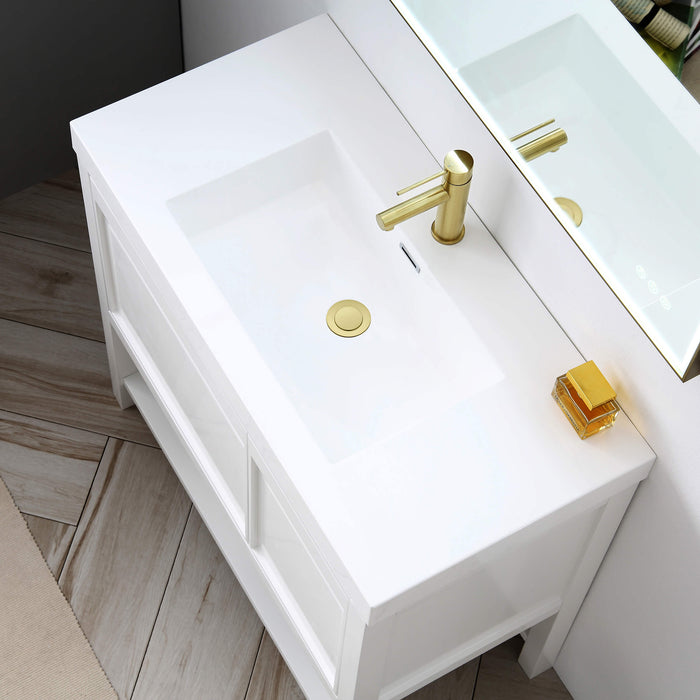 Bathroom Sink Pop Up Drain Stopper Small Cover with Overflow - PW-100