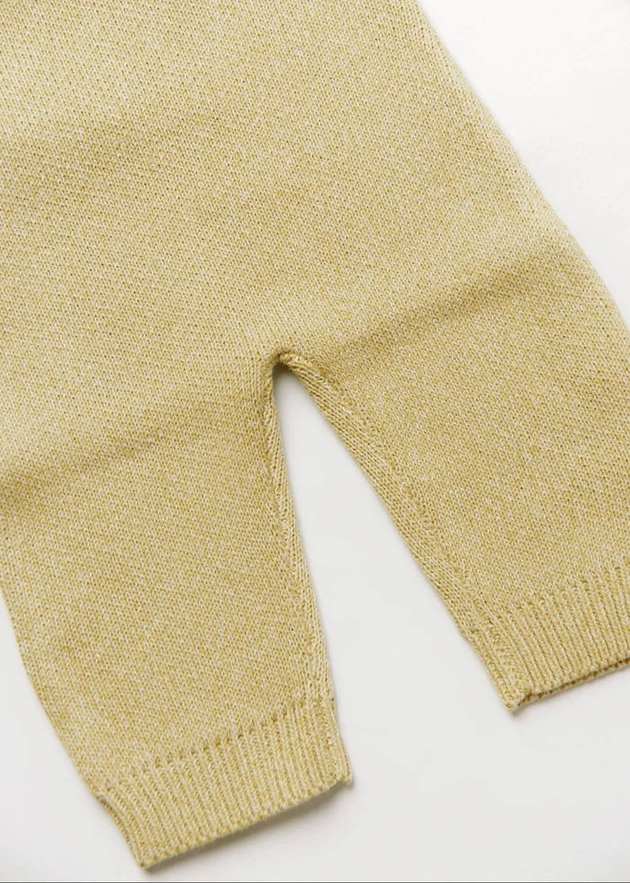 Bay Mustard Knit Romper