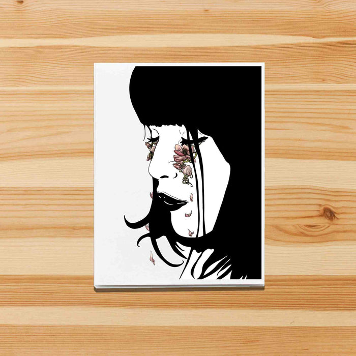 PinkPolish Design Note Cards "Beautiful Tears" Handmade Notecard