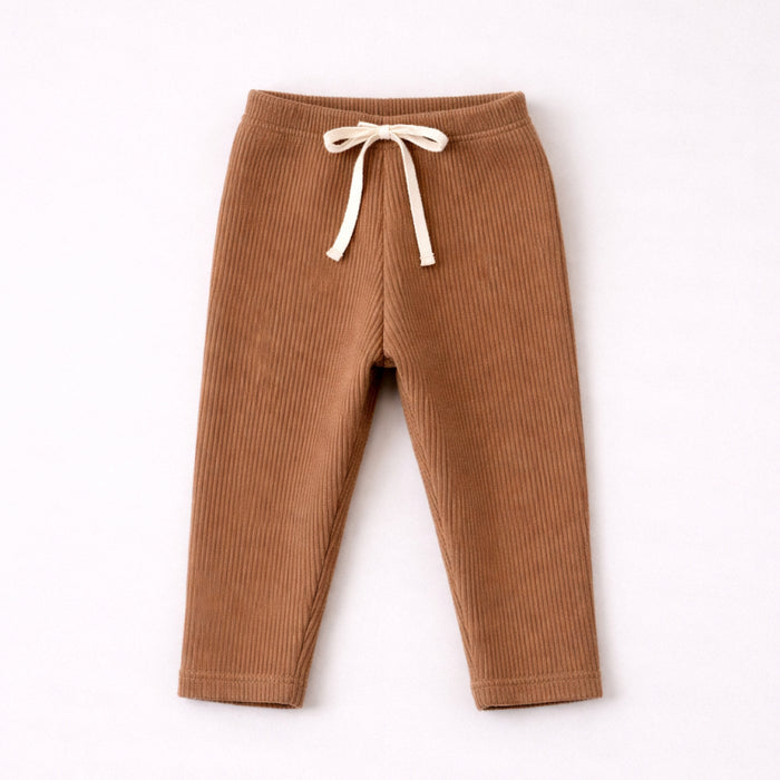 Bebe Chewy Ribbed Leggings beige - baby