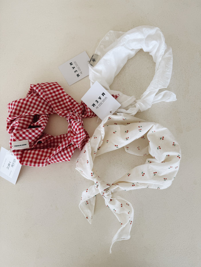 bébé & kids vichy red scarf