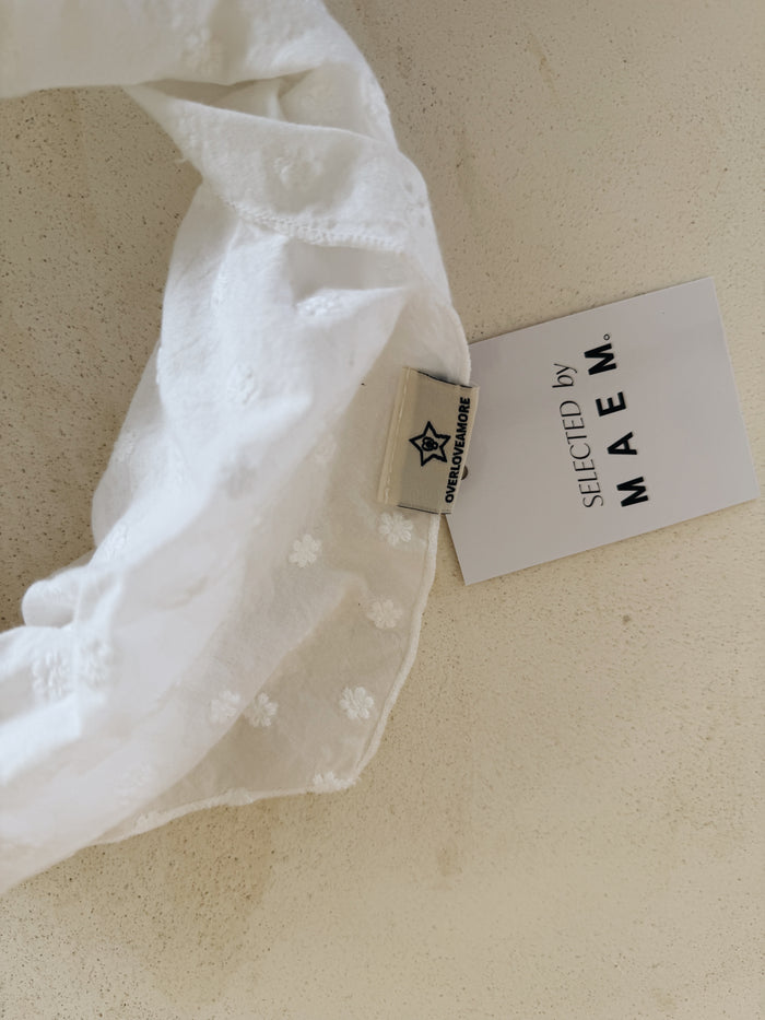 bébé & kids white flower scarf