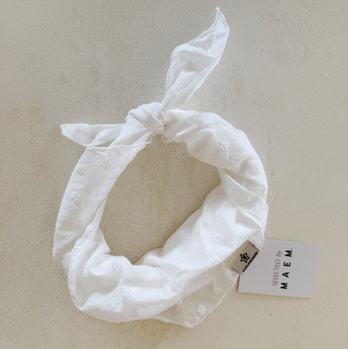 bébé & kids white flower scarf