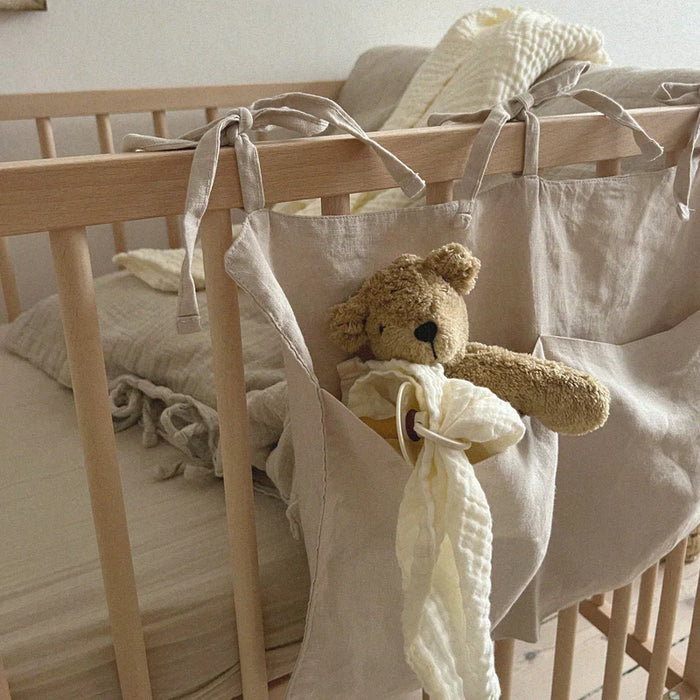 Bed Pocket Linen - Beige