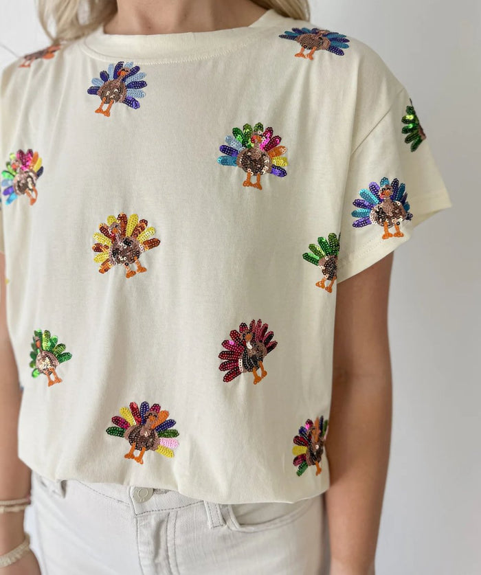 Beige Multi Turkey Tee