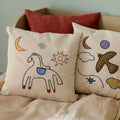 BIRDS CUSHION INCL FILLING - 40X40