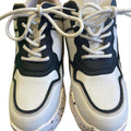 black and white sneakers